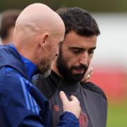 Bruno Fernandes apologised to Erik ten Hag (Martin Rickett/PA)