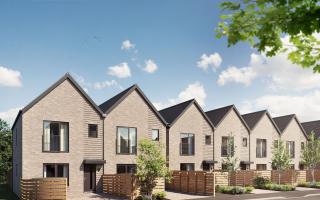 A CGI of the new builds now up for sale at Eastbrooke Village