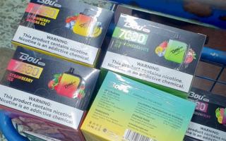270 illegal vapes were seized from a shop in River Road, Barking