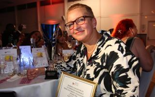 Katja Rosenberg and her trophy