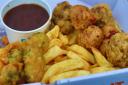 The Christmas Box from Lucy's Fish and Chips at Norwich Market