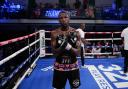 Dagenham's Joel Kodua celebrates his latest win. Image: Queensberry Promotions.