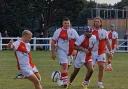 Tommy Cameron kicks clear for Dagenham. Image: Dagenham RFC