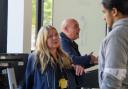 Ryanair's Nadine Houghton and Mike Bryan meet students at Barking and Dagenham College