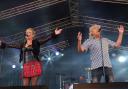 Cheryl Baker and Mike Nolan performing on stage (Owen Humphreys/PA)