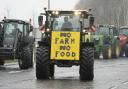 Farmers protested against the scheme at the Senedd in February (Andrew Matthews/PA)