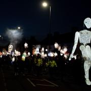 A photo from a 2021 lantern parade in the borough