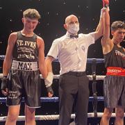 Miguel Rodriguez has his hand raised after a thrilling double debut