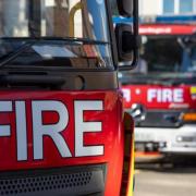 The cafe was partially damaged in the blaze