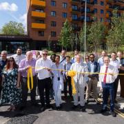 Cutting the ribbon for the latest phase of Barking's Gascoigne development