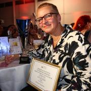 Katja Rosenberg and her trophy