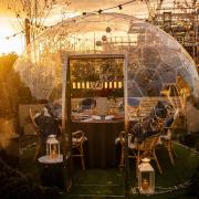 The igloos offer a festive feasting menu in a 'warm and cosy' setting