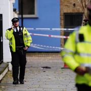 Police officers at the scene on Southern Grove in Ladbroke Grove (Aaron Chown/PA)