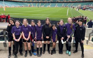 Totteridge Academy's Year 7 rugby team at Twickenham