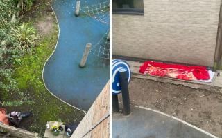 People have been seen doing drugs in the estate's playground