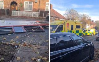 Footage shows the damage after a bus crash in Dagenham